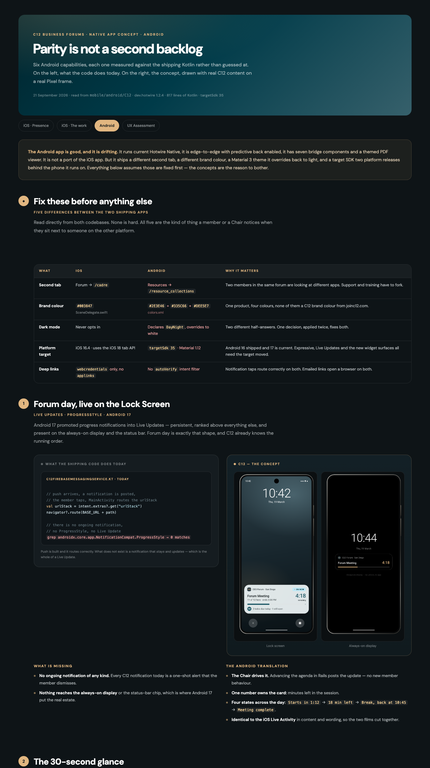 Android design board